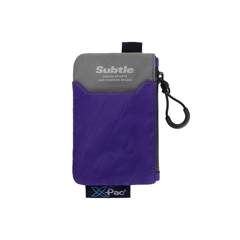 SUBTLE SIKE-C Change Card Bag 零錢卡包 - 紫灰色，融合零錢與卡片收納功能的卡包