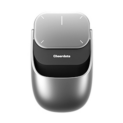CHEERDOTS Cheerdots2 AI 智能滑鼠 - 銀色款，產品主圖（磁吸可拆多功能設計）