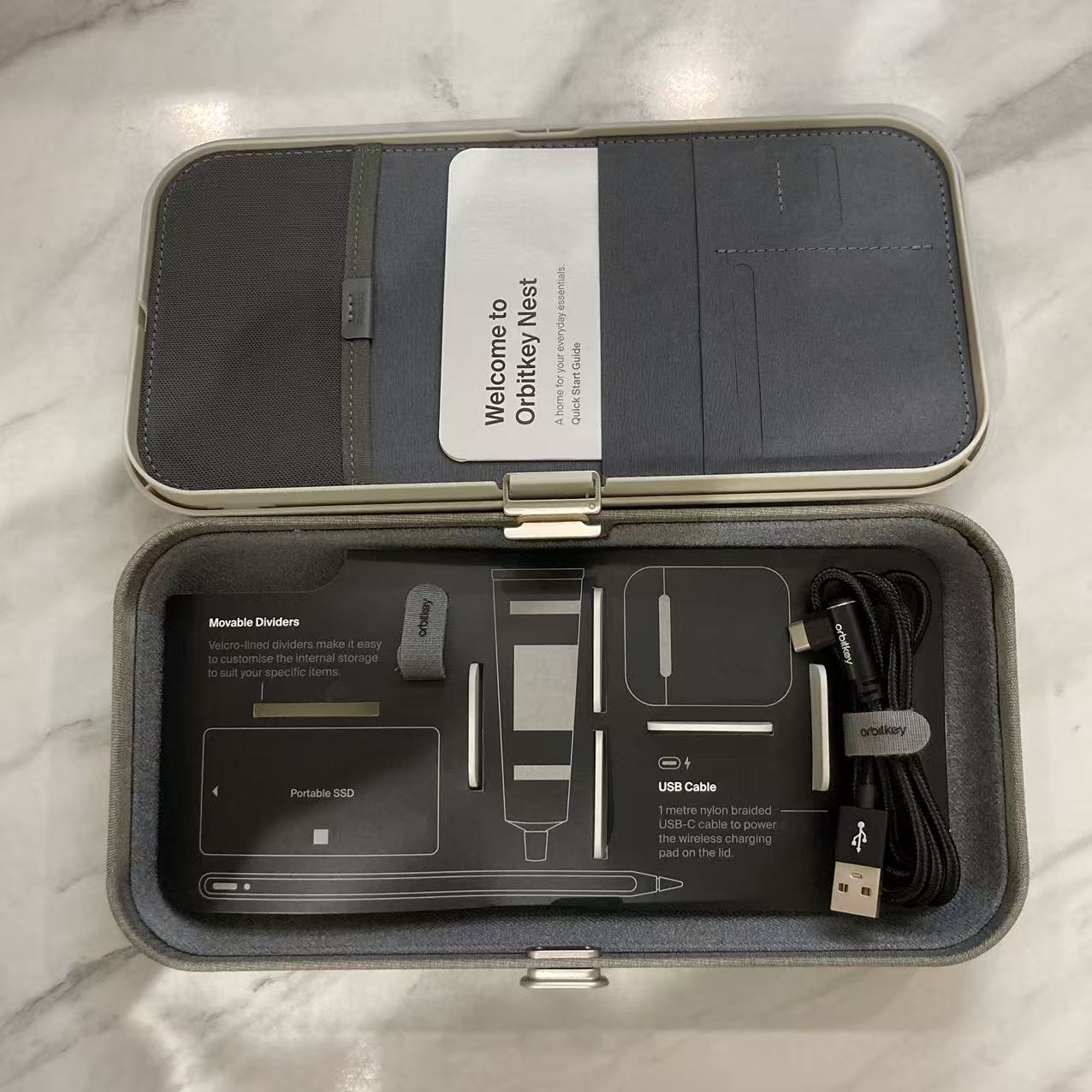 ORBITKEY Nest 無線充電收納盒 #1728 ( 陳列品/瑕疵品特價出售 )