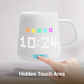 PIXELMUG P1 智能像素顯示杯 - 白色食品級陶瓷杯，隱藏觸摸區