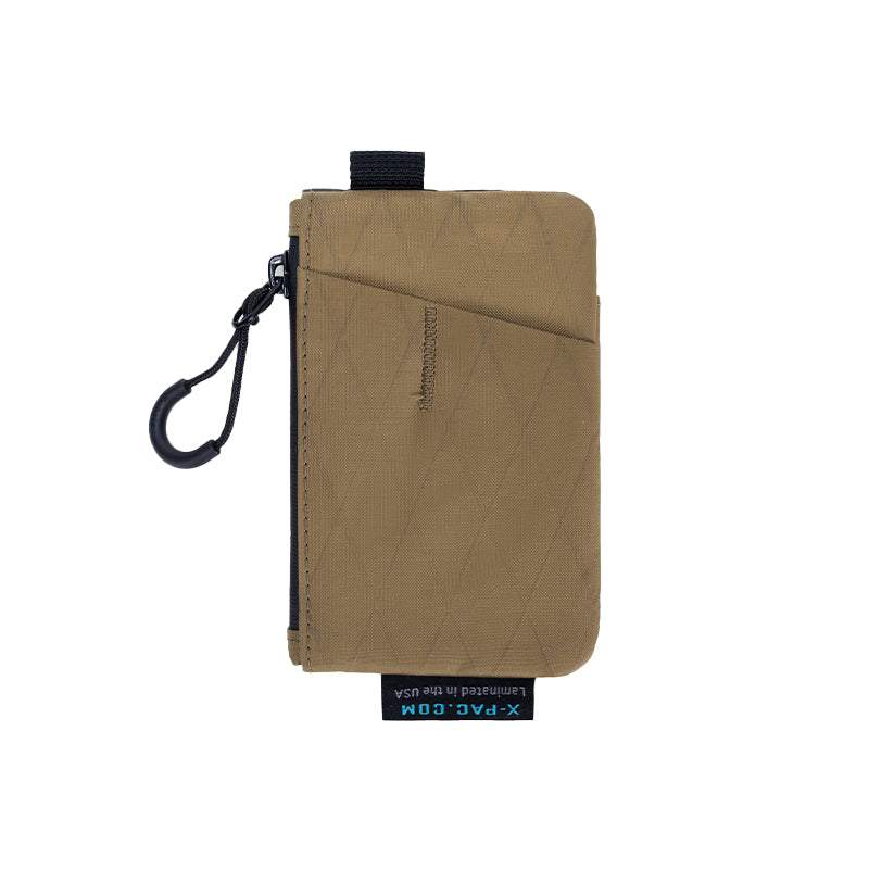 SUBTLE SIKE-C Change Card Bag 零錢卡包 - 棕綠色背面細節展示