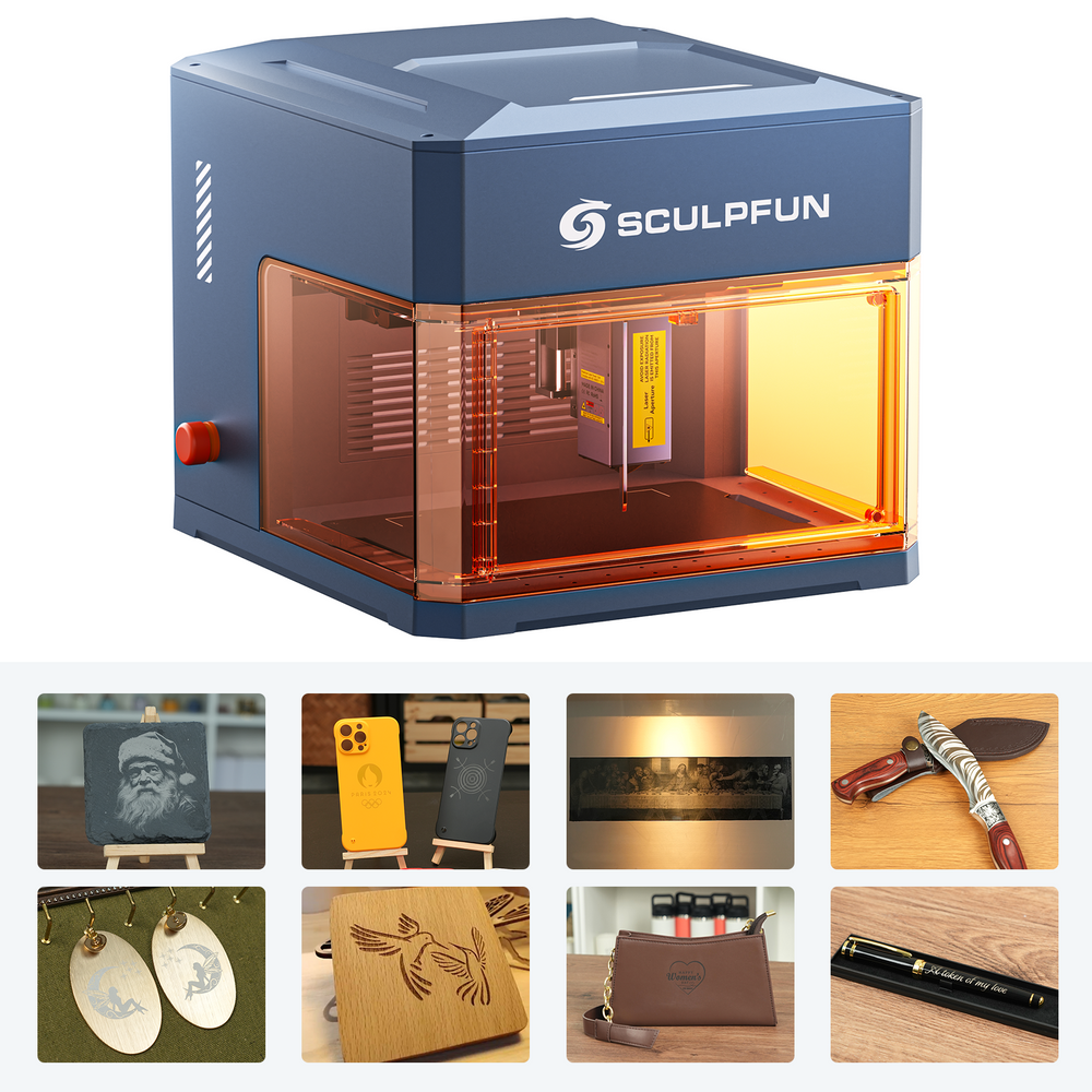 SCULPFUN iCube Ultra 旗艦便攜式鐳射雕刻機場景圖
