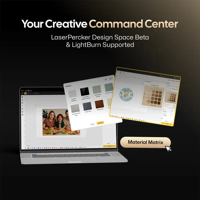 LASERPECKER LX2 用於製作定制禮品的創意展示。