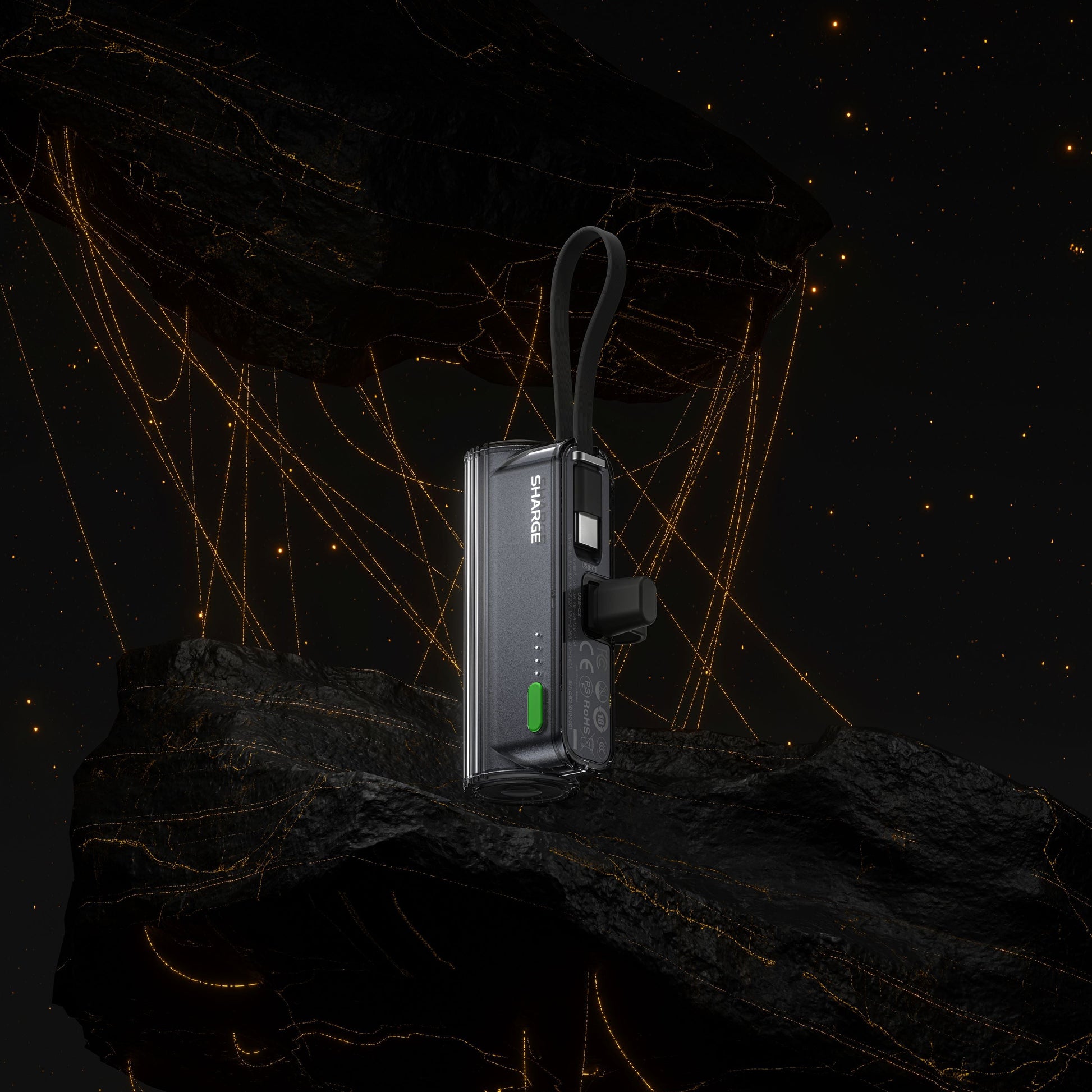SHARGE Flow Mini 2 重量僅約 100g，輕鬆攜帶，隨時補電