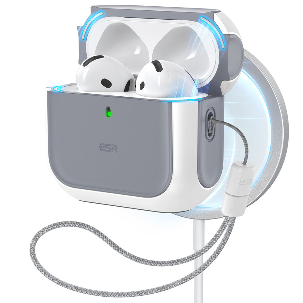ESR AirPods 4 Orbit Hybrid Case HaloLock 耳機保護殼｜上下蓋磁吸功能
