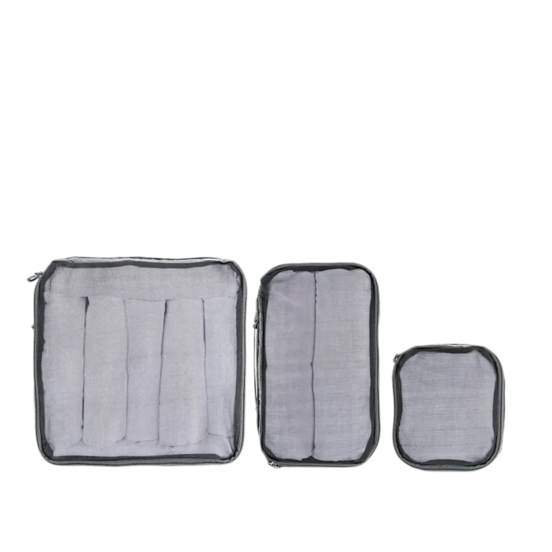 WANDRD Packing Cubes 旅行收納包｜中號與大號收納包配有壓縮與擴展拉鍊設計