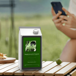 ANMUT Moobox 牛奶盒藍牙喇叭｜動態歌詞顯示｜電子相架與日曆