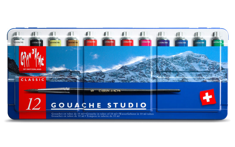 瑞士 Caran d'Ache Gouache Studio 廣告水彩