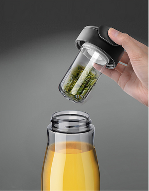 NOBVAN 磁彈泡茶杯｜磁吸茶倉 & 便攜防漏