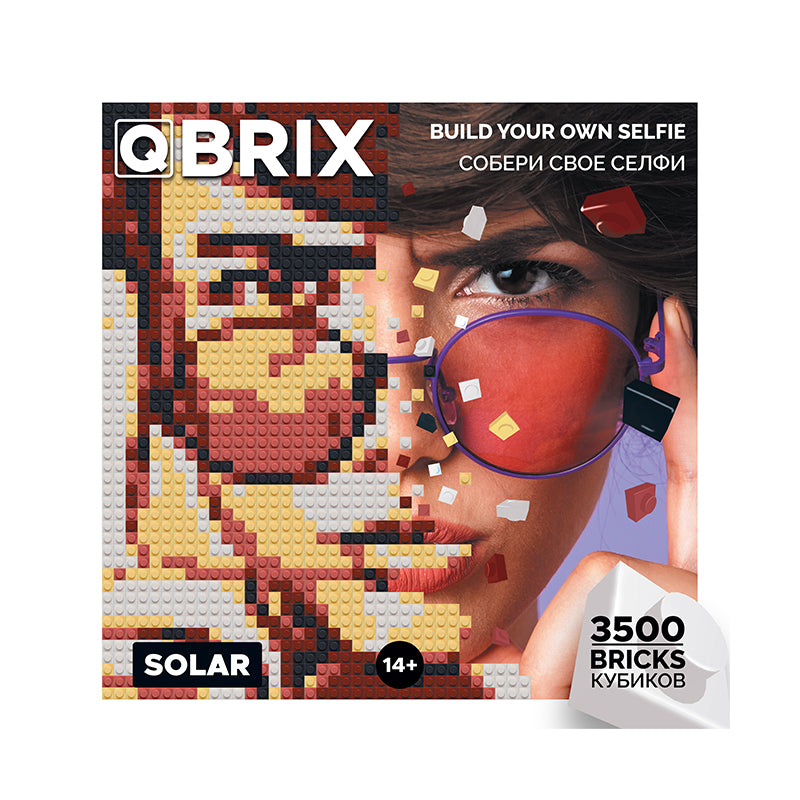 QBRIX 微顆粒圖元畫拼裝DIY照片 彩色版本