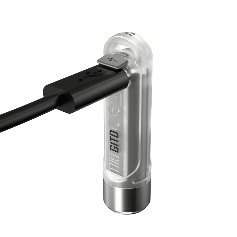 NITECORE TIKI GITD Blue Keychain Light USB充電輕便匙扣燈 (藍夜光版)