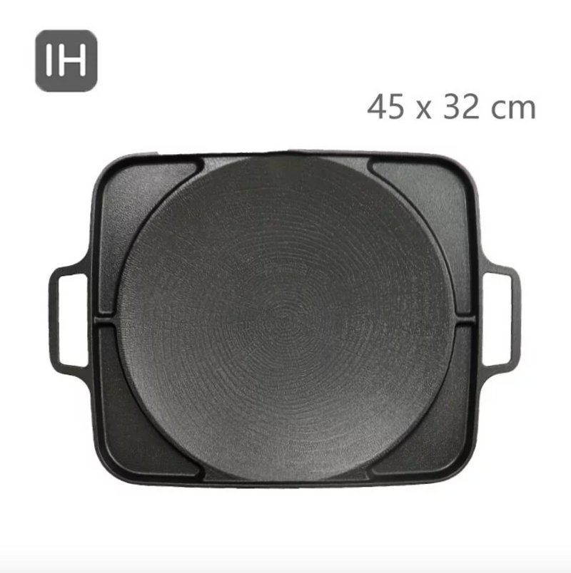 FOUR SEASONS 不沾年輪多功能方形燒烤盤 32cm (適用於電磁爐)