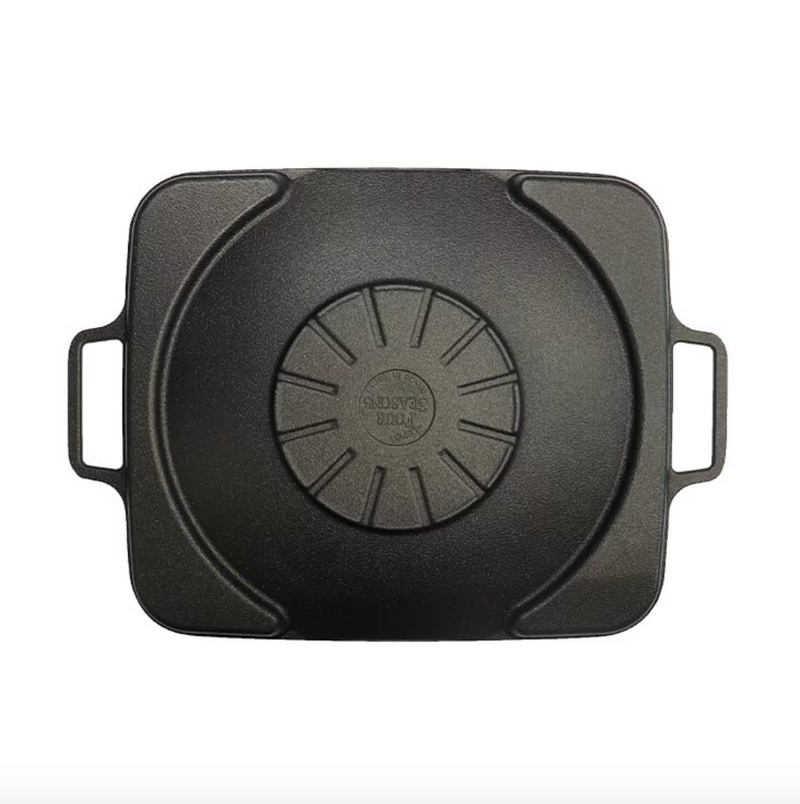 FOUR SEASONS 不沾年輪多功能方形燒烤盤 32cm (適用於電磁爐)