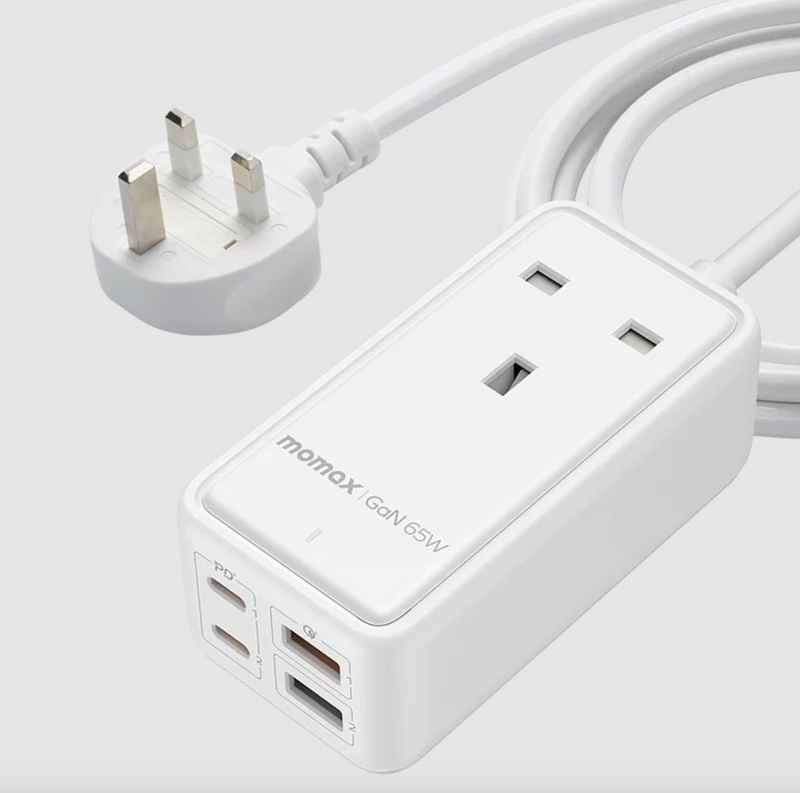 MOMAX OnePlug GaN 65W 1位AC延長線 US15UK
