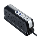 英國 MasterPlug 13A 六位插座拖板連兩位USB充電 3米