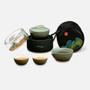 Pertouch 便攜式功夫茶具套裝（千里江山版）