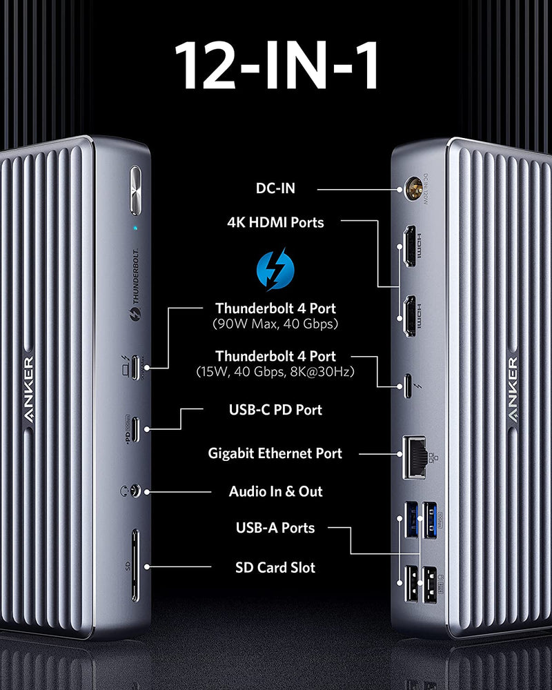 ANKER 777 Thunderbolt Docking Station 轉換器 A8397