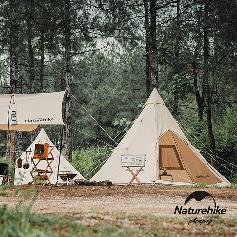 Naturehike 淵 戶外帶煙囪口5-8人金字塔帳篷9.6 Glamping系列- NH20ZP002