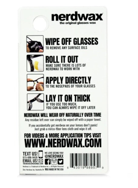 美國 Nerdwax 眼鏡防滑蠟 眼鏡族神器 2g