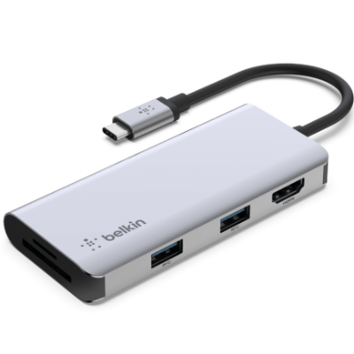 BELKIN Connect USB-C 5 合 1 多媒體集線器 AVC007BTSGY