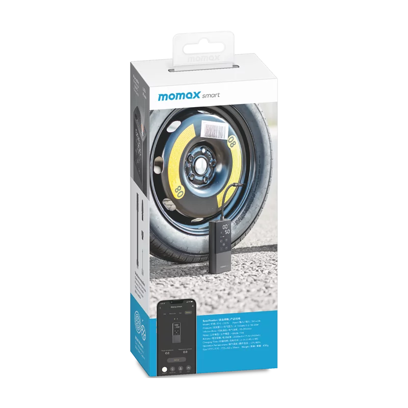 MOMAX Smart Air Pump 智能便攜充氣泵 CR3S