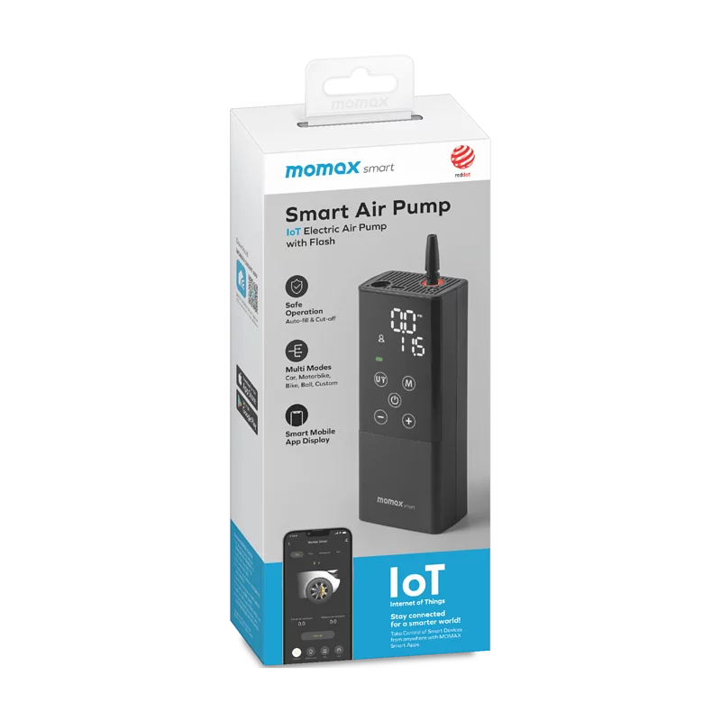 MOMAX Smart Air Pump 智能便攜充氣泵 CR3S