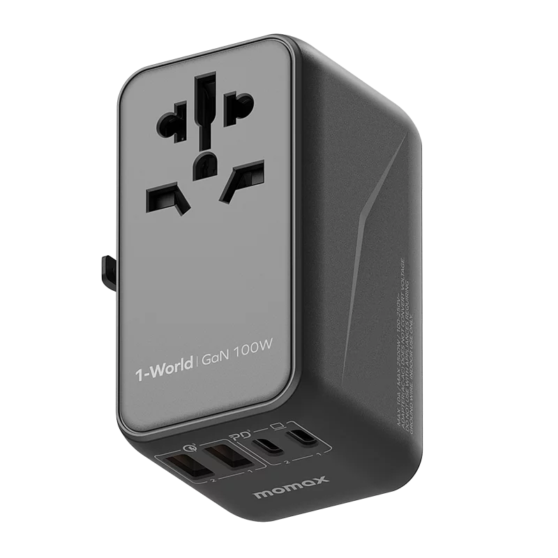 MOMAX  1-World 100W GaN 全方位快充旅行插座 UA10