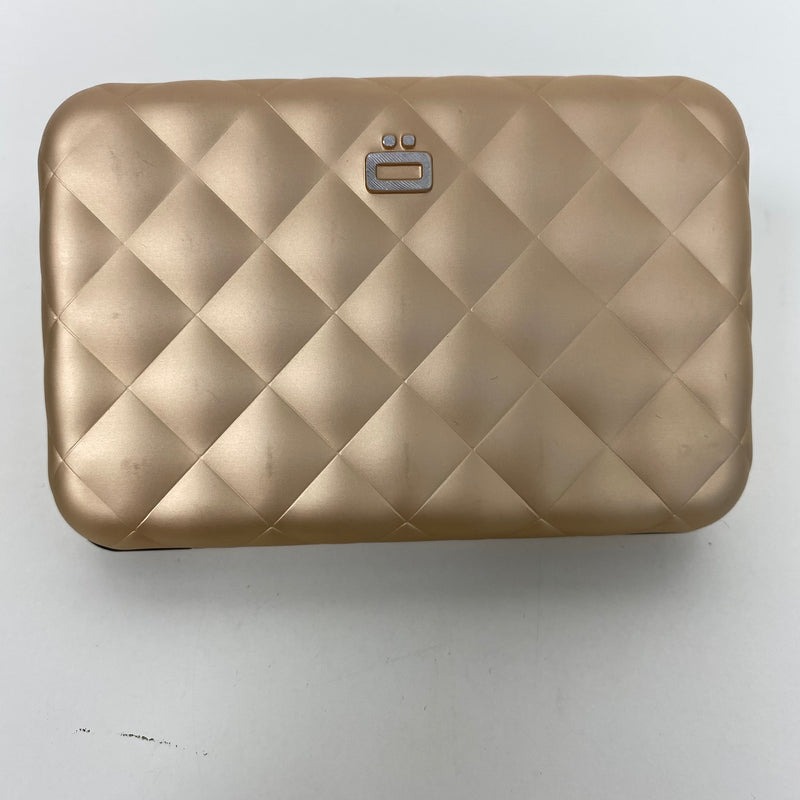 OGON Quited Botton Wallet 菱形壓釦防盜RFID錢包