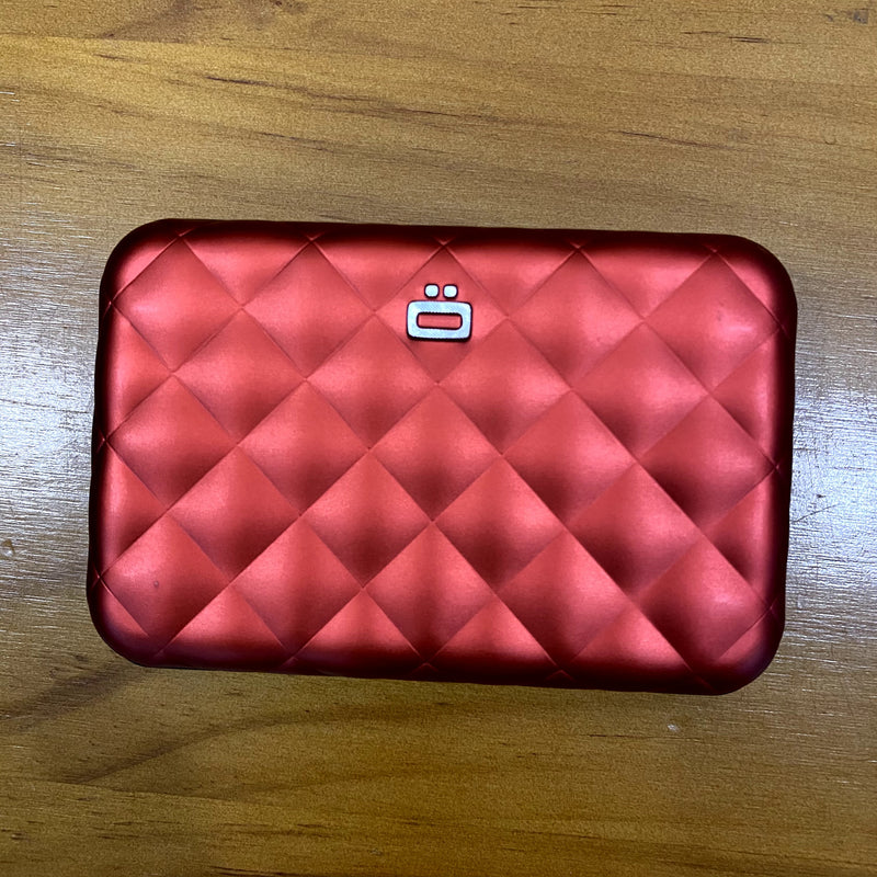 OGON Quited Botton Wallet 菱形壓釦防盜RFID錢包