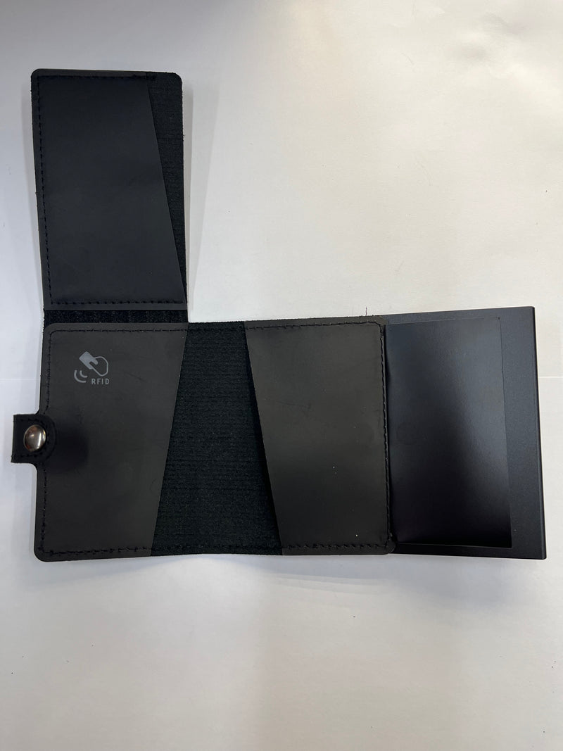 NIID Slide Mini 防盜刷真皮智慧錢包 / Black