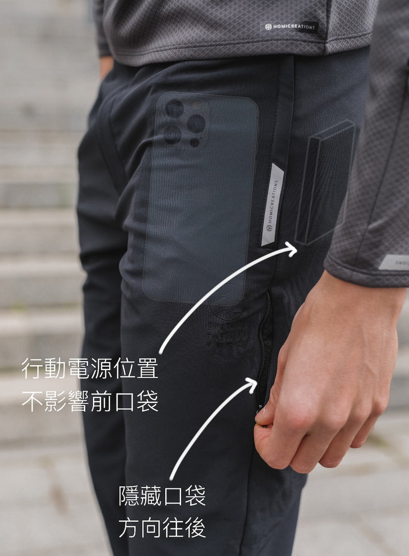 SUSTAIN Movement PRO LITE 防撥水遠紅外線發熱束腳長褲