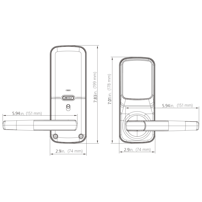 LOCKLY Secure Plus 智能電子門鎖（Latch Edition) PGD628F