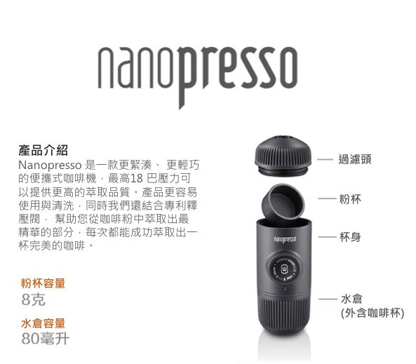 Wacaco Nanopresso 咖啡機