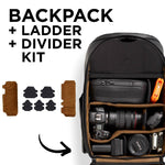 NOMATIC McKinnon Camera Pack 25L 相機背包｜配備可調節梯子系統與可拆式隔板，可靈活調整內部空間