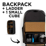 NOMATIC McKinnon Camera Pack 25L 相機背包｜配備可調節梯子系統與可拆式隔板，可靈活調整內部空間
