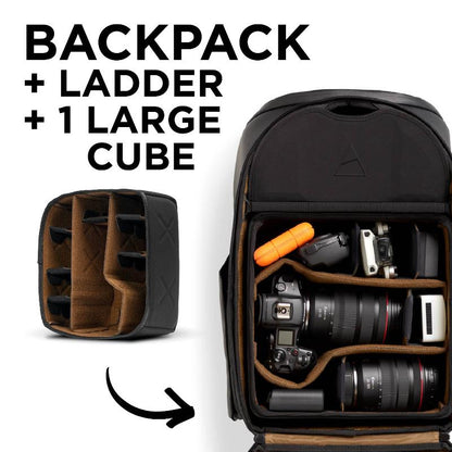 NOMATIC McKinnon Camera Pack 25L 相機背包｜配備可調節梯子系統與可拆式隔板，可靈活調整內部空間