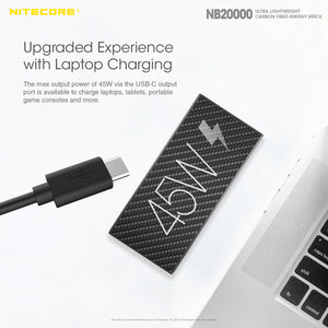 NITECORE NB20000 Carbon Power Bank 碳纖防水行動電源