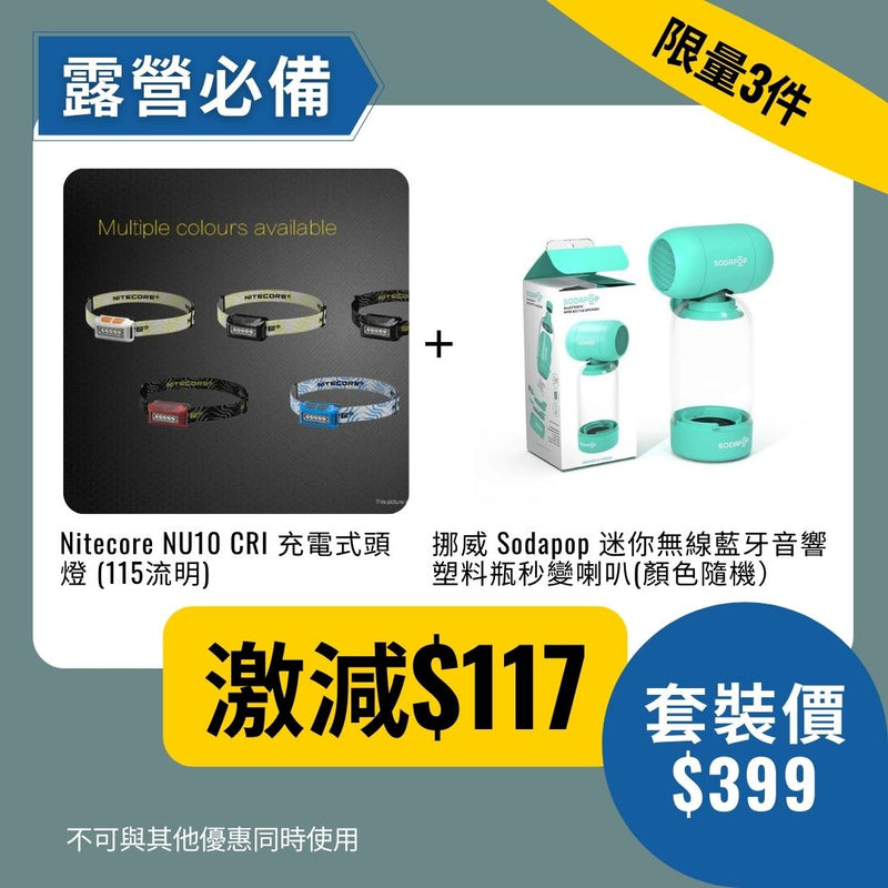 NITECORE NU10 CRI 充電式頭燈 (115流明)