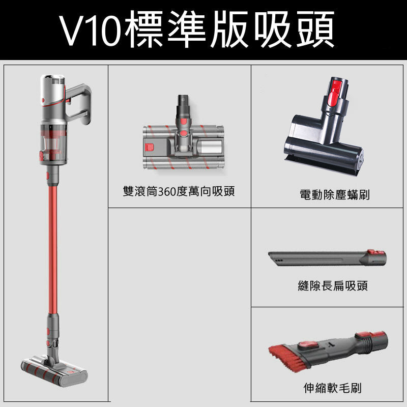 AVEENO V10 28000Pa 雙滾筒吸頭無線吸塵器