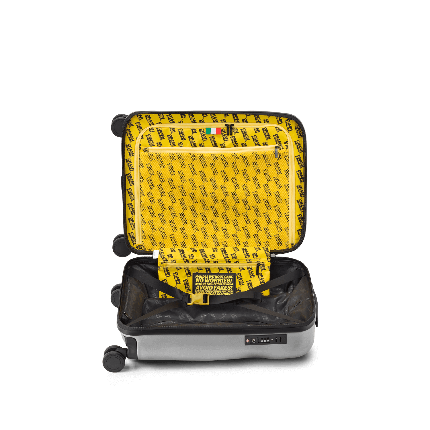 CRASH BAGGAGE Icon 行李箱｜四組雙排 360° 靈活滑輪，平穩流暢的移動體驗
