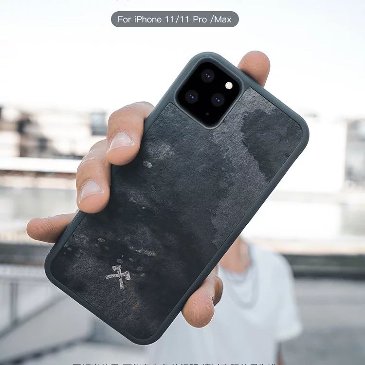 德國 Woodcessories iPhone 11天然原石防摔手機殼